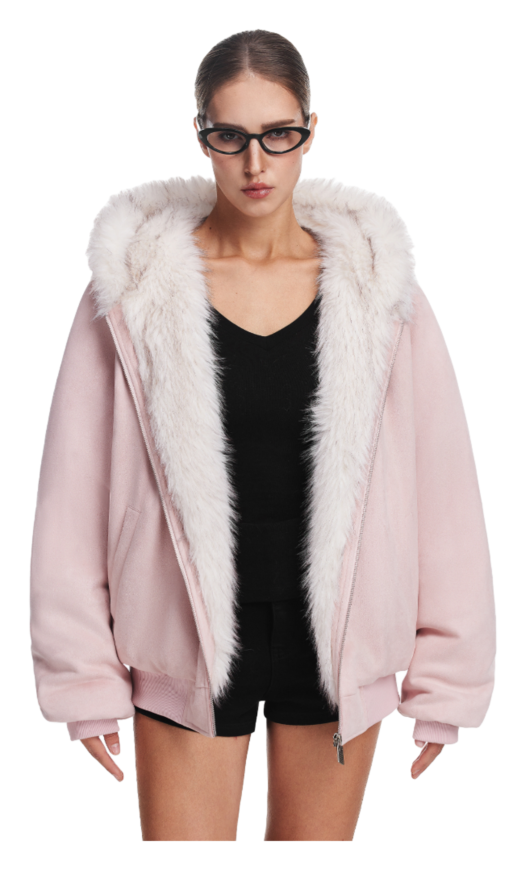 FDR Puffer Jackets Unisex Fur Collar Moderate  vjsneaker.com