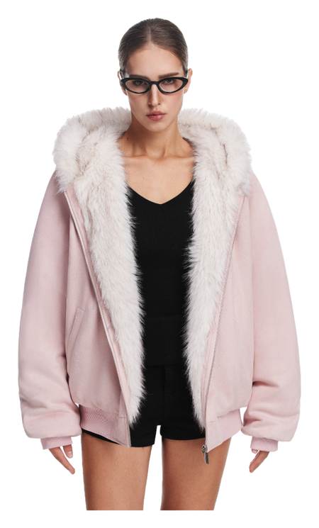 FDR Puffer Jackets Unisex Fur Collar Moderate  vjsneaker.com