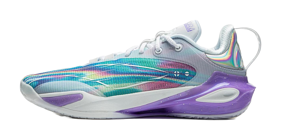 LiNing Flash Strike 11 Supportive And Elastic Low-Top Basketball Shoes Mens Blue Purple  VJSNEAKER