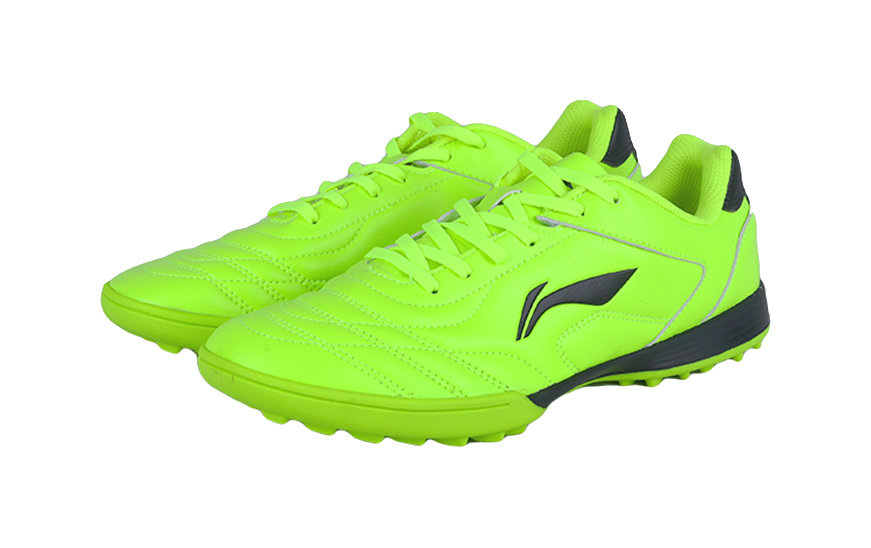 LiNing TF Broken Studs Slip-Resistant Cushioning Wear-Resistant Low-Top Kids Soccer Shoes Neon Green Kids 