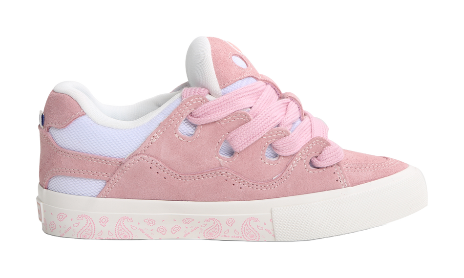 Ollieskate Puffy Shoes Slip Resistant Cushioning Abrasion Resistant Low top Skateboard Shoes Unisex Pink