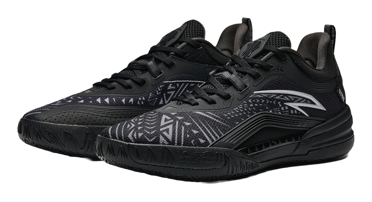 Anta KAI 1 TEAM "Black Warrior" 112541603R-6 - Kyrie Irving Basketball Shoe Unisex Black Gray