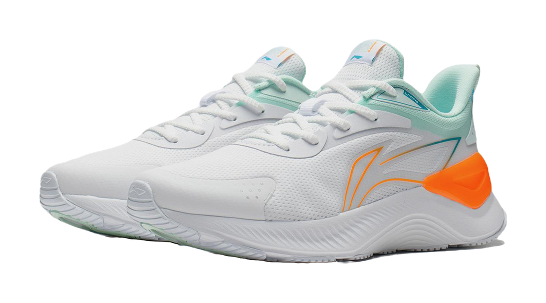 LiNing YueYing Element Shock Absorbers Slip Resistant Abrasion Resistant Low top Running Shoes Men's White 