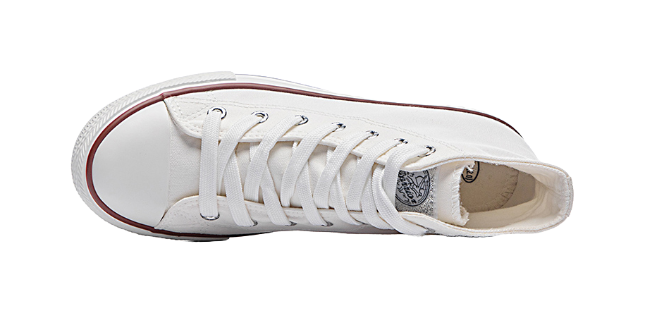 Warrior Wear resistant And Lightweight High top Canvas Shoes Unisex White 