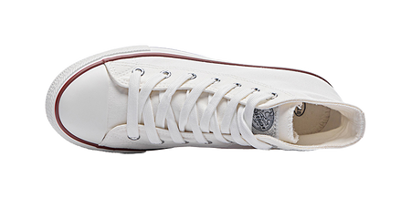 Warrior Wear resistant And Lightweight High top Canvas Shoes Unisex White  vjsneaker.com