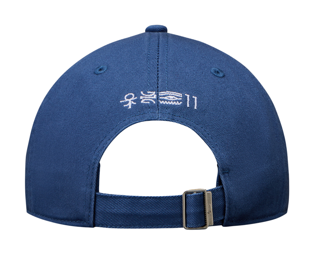 Anta Irving Series Fabric Baseball Caps Unisex Dark Cerulean  vjsneaker.com