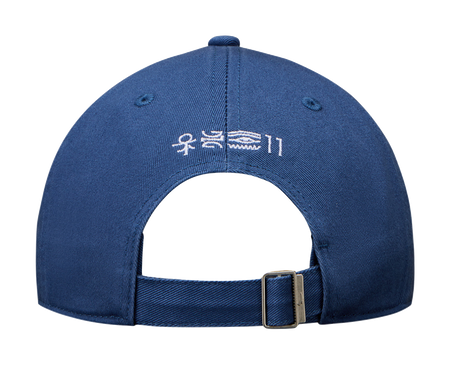 Anta Irving Series Fabric Baseball Caps Unisex Dark Cerulean  vjsneaker.com