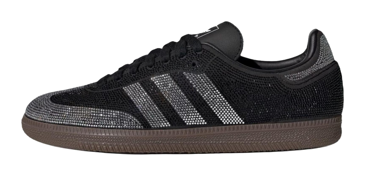 Samba Wmns Adidas Originals Og Black Silver Rhinestones Womens  VJSNEAKER