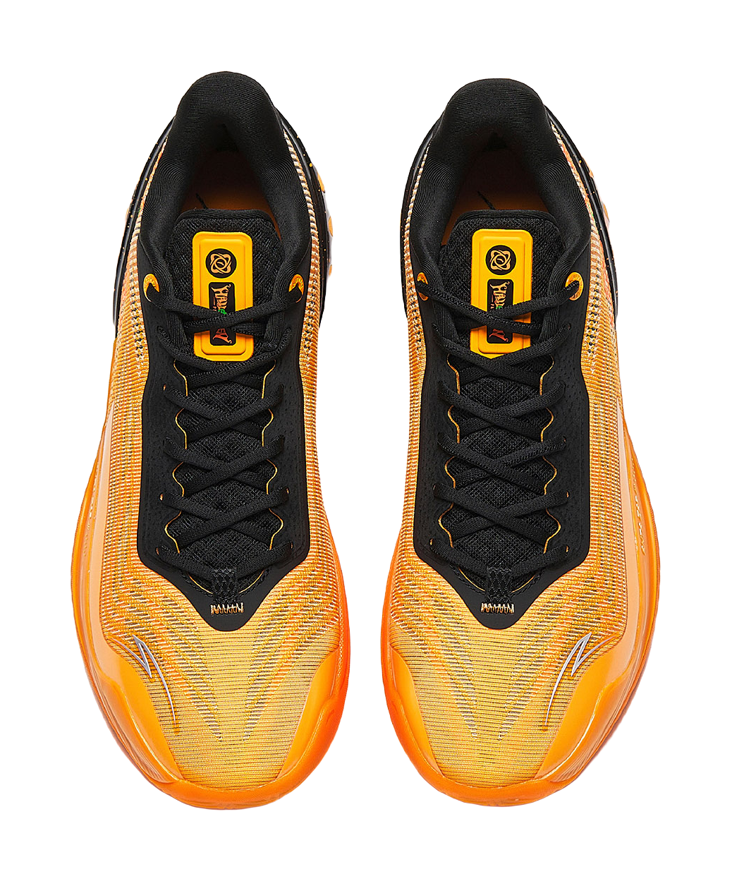 Anta Zap 3 Cushioning, Wear Resistant Low top Basketball Shoes Mens Black Orange  VJSNEAKER