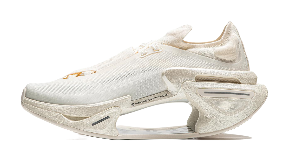 Li Ning Shadow 3.0 Cushioning Abrasion Resistant Breathable Rebound Low top Running Shoes Unisex Ecru  VJsneaker