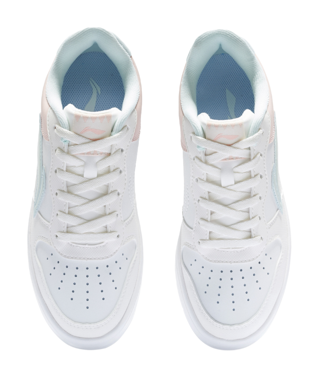 LINING Pontoon Boats Skateboard Shoes Women's Low top Mist White/Light Pink 