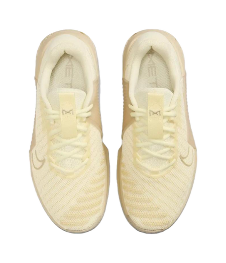 Nike Metcon 9 Slip Resistant Abrasion Resistant Low top Training Shoes Womens Beige Yellow  vjsneaker.com
