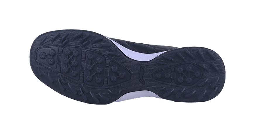 LiNing TF Broken Studs Slip-Resistant Cushioning Wear-Resistant Low-Top Soccer Shoes Black White Kids 