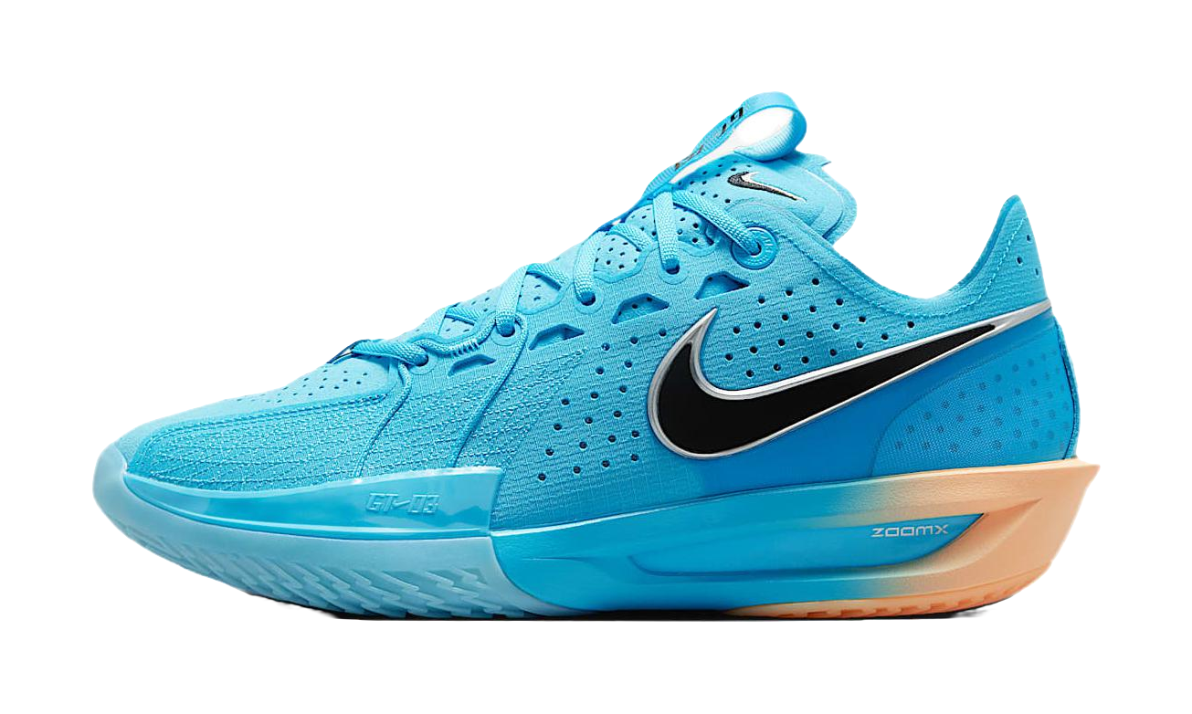 Nike G.T. Cut 3 Slip Resistant Abrasion Resistant Low top Basketball Shoes Mens Blue Black Asian Version  VJSNEAKER