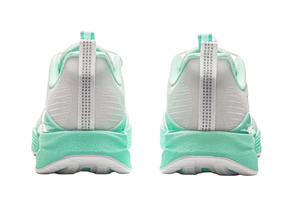 LINING YOUNG Running Rebound And Breathable Low Top Kids' Running Shoes White Green Teenagers 