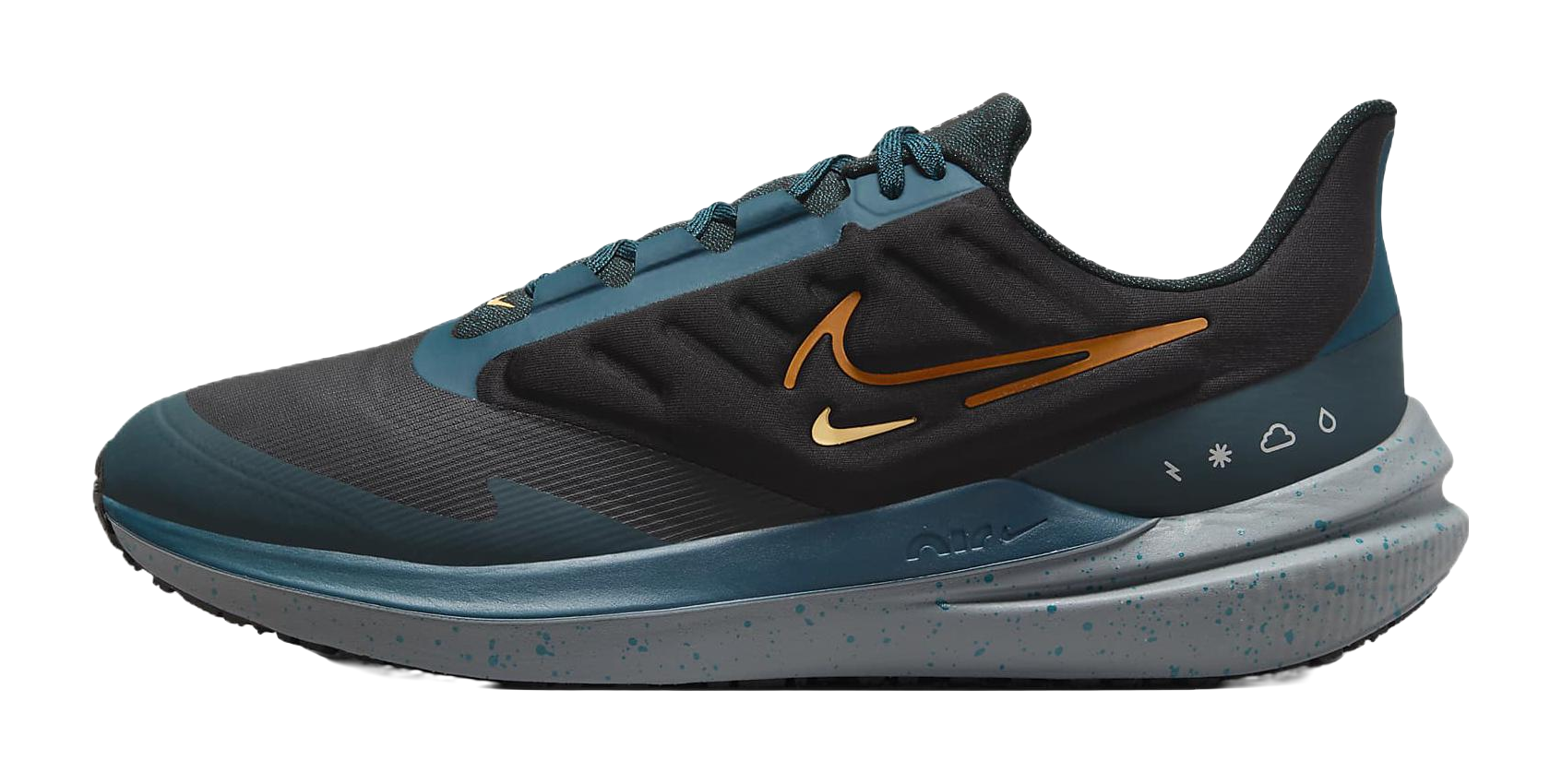 Nike Zoom Winflo 9 Black Deep Jungle  vjsneaker.com