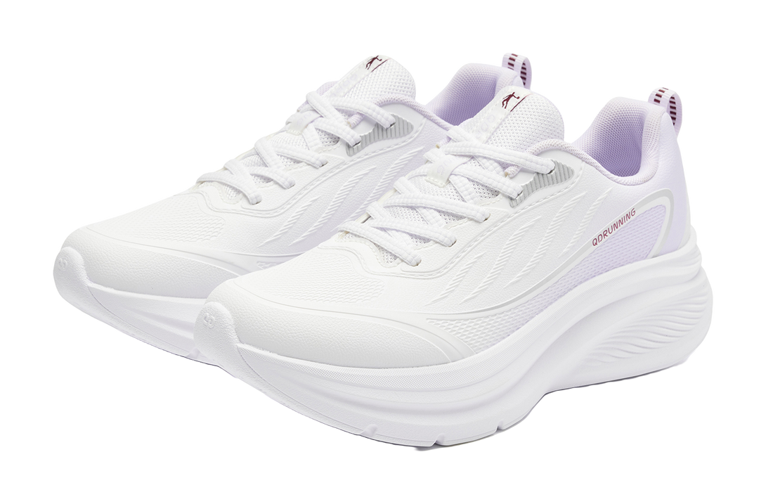 QIAODAN Running Shoes Women's Low top Jordan White/Cloud Purple 