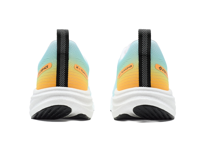 XTEP Slip-Resistant Breathable Lightweight Low-Top Training Running Shoes Men's White Cyan 