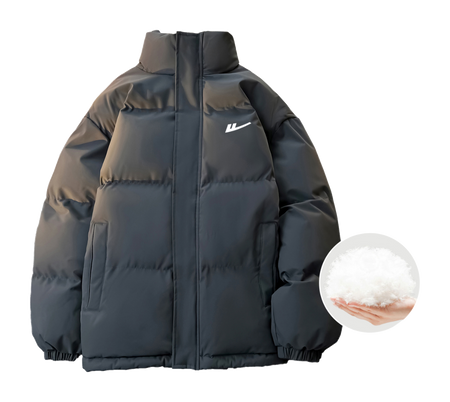 WARRIOR Puffer Jackets Unisex Stand Collar Thickened  VJSNEAKER