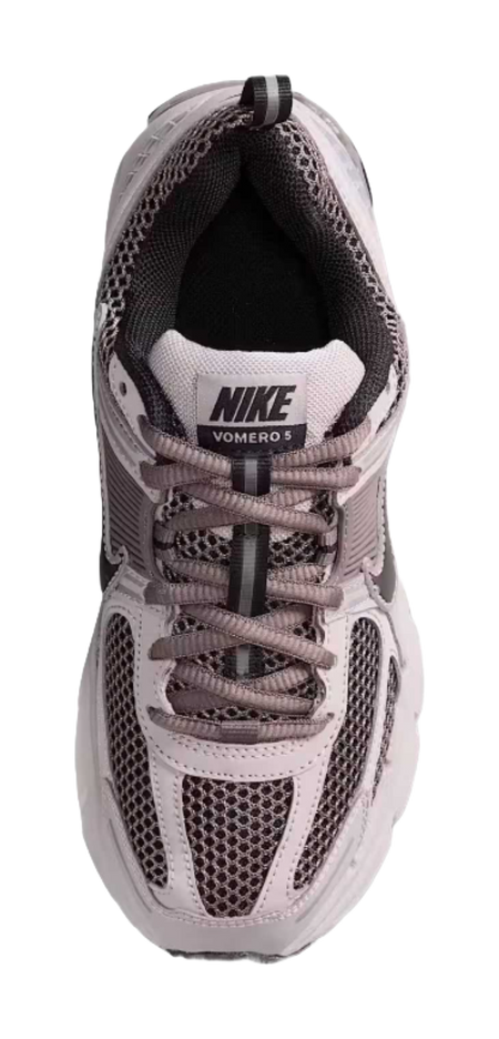 Nike Vomero 5 Shock Absorbers Low Top Kids Running Shoes Preppy Gray/Cave Stone/Metallic Silver/Black Teenagers  vjsneaker.com