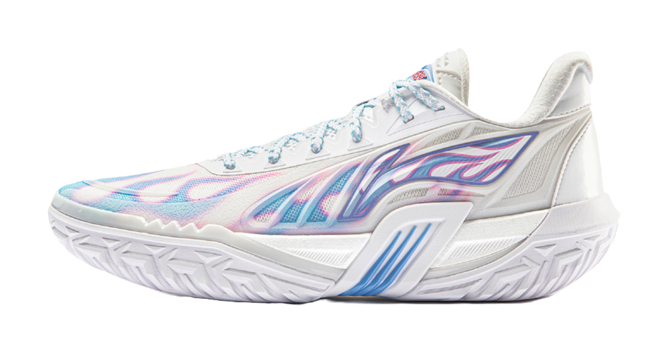 Li-Ning Jie Ao 3 V2 "Ice and Fire" ABFW007-4 - Outdoor Basketball Shoe Unisex White Red Blue