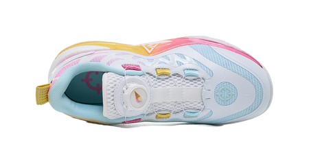 Rigorer Reeves second-generation AR2 ice cream is comfortable, versatile, trendy, anti slip, shock-absorbing, wear-resistant, low top basketball shoe powder, white and yellow children's style  VJSNEAKER