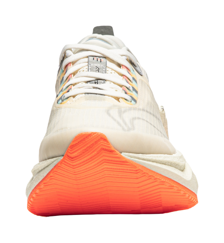 Li Ning Shadow 3 Essential Cushioning Support Rebound Low top Casual Running Shoes Womens Ecru  VJsneaker