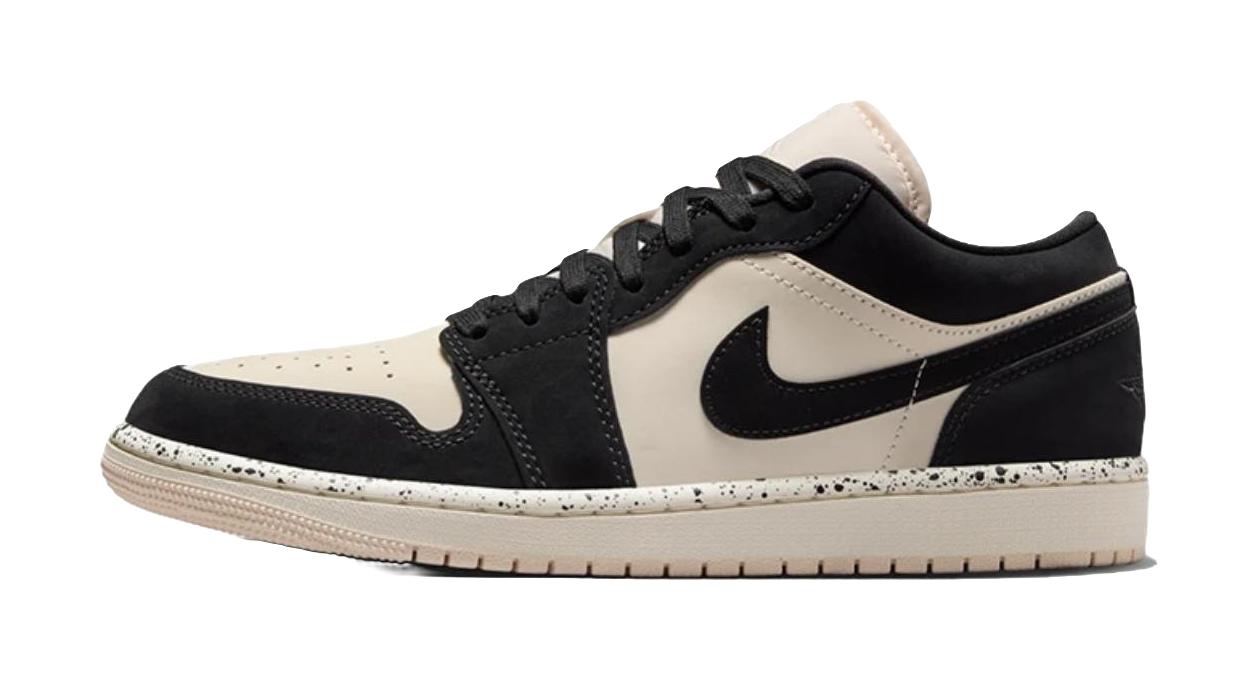 Jordan 1 Low Black Guava Ice Speckled Midsole Womens  vjsneaker.com