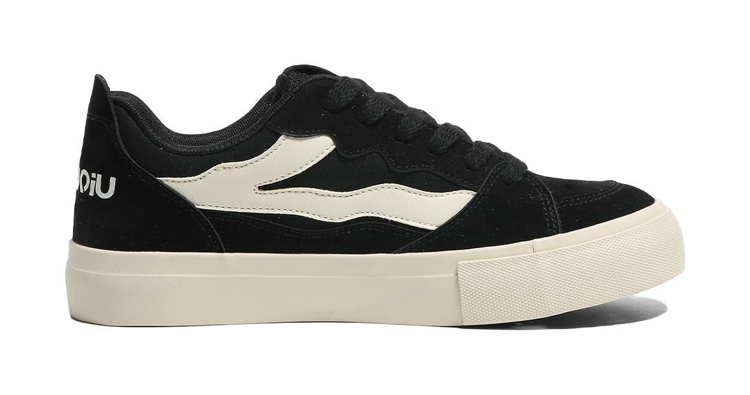 HUANQIU Slip Resistant Cushioning Abrasion Resistant Lightweight Breathable Low top Skateboard Shoes Men's 