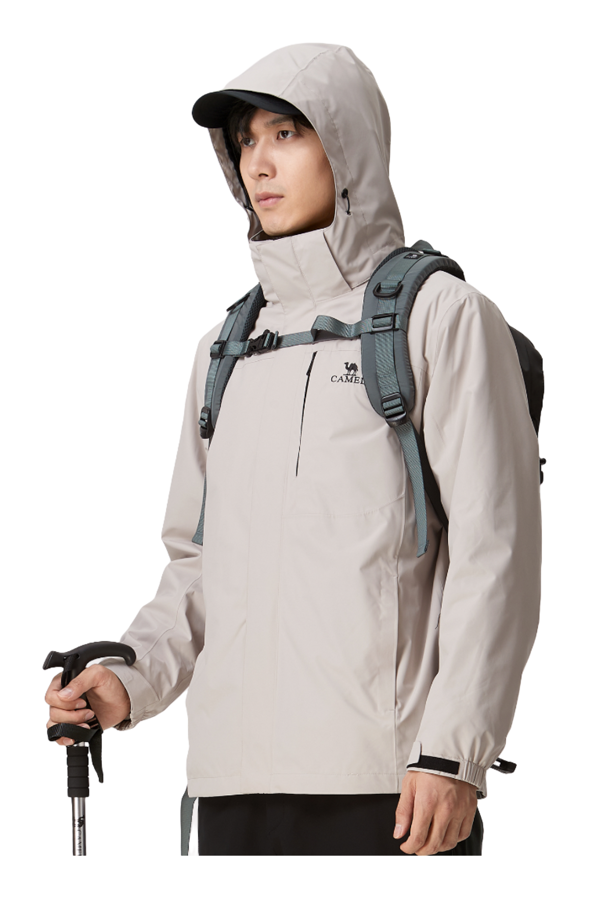 CAMEL All weather Windbreaker Jacket Mens  vjsneaker.com