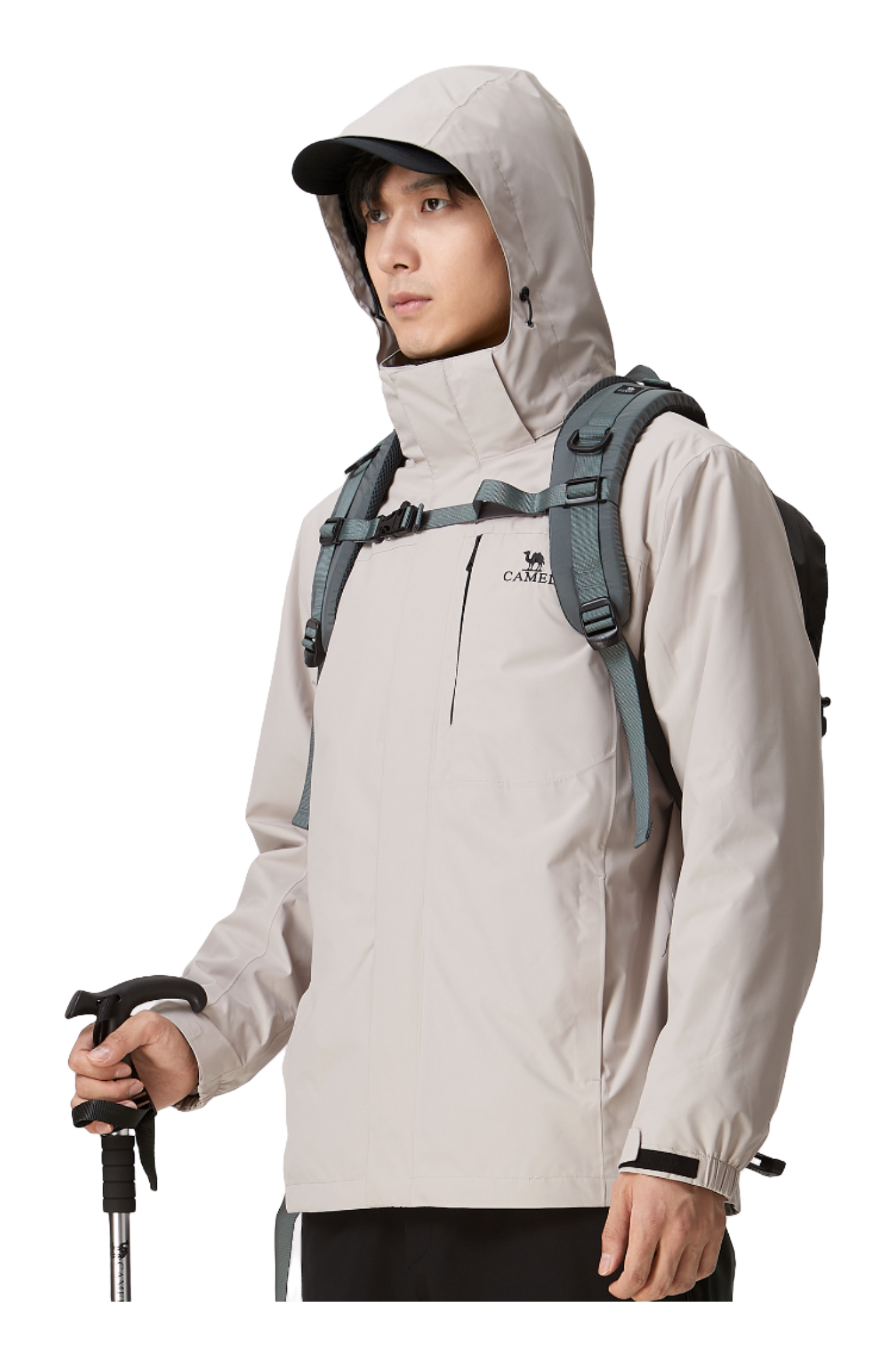 CAMEL All weather Windbreaker Jacket Mens  vjsneaker.com