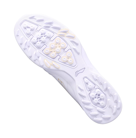 Li-Ning Chang Ge "White Gold" YSTU039-4 - TF Turf Soccer Shoe Unisex White Gold