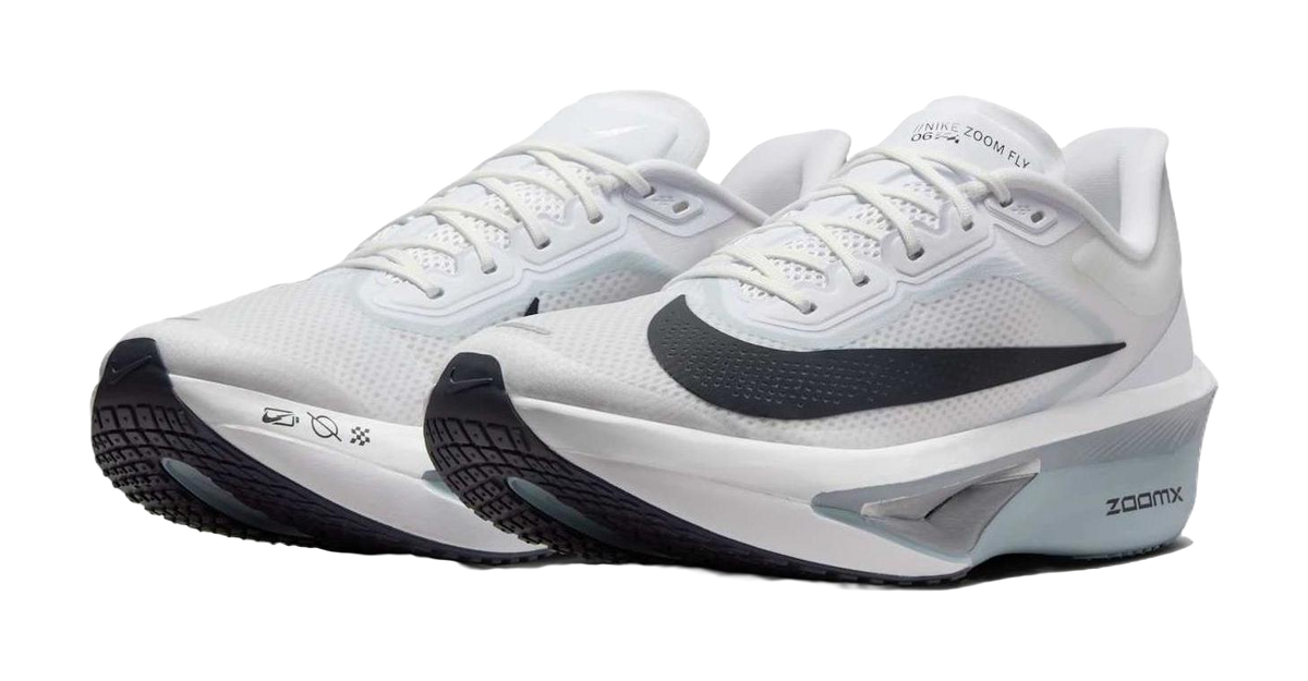 Nike Zoom Fly 6 White Pure Platinum Obsidian Mist Gridiron  vjsneaker.com