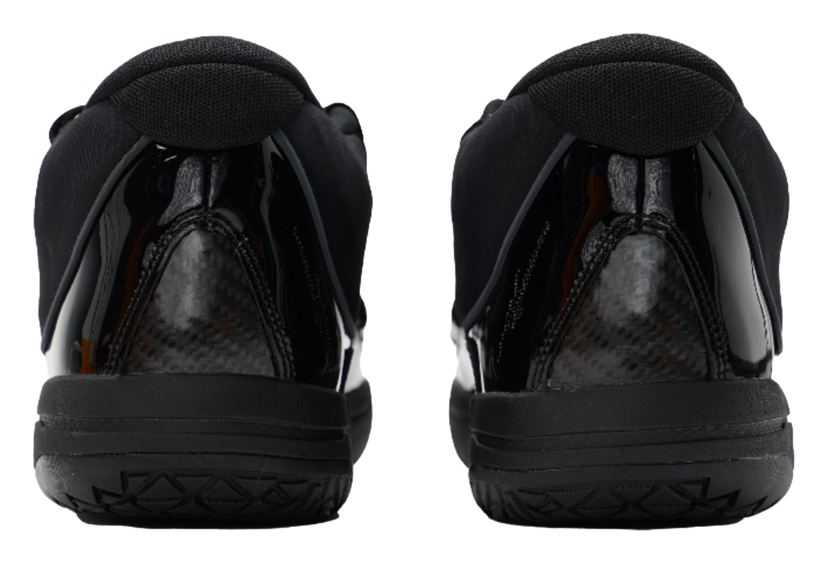 Serious Player Only Easy 1 Plus All Black mid top basketball shoes, unisex, pure black  vjsneaker.com