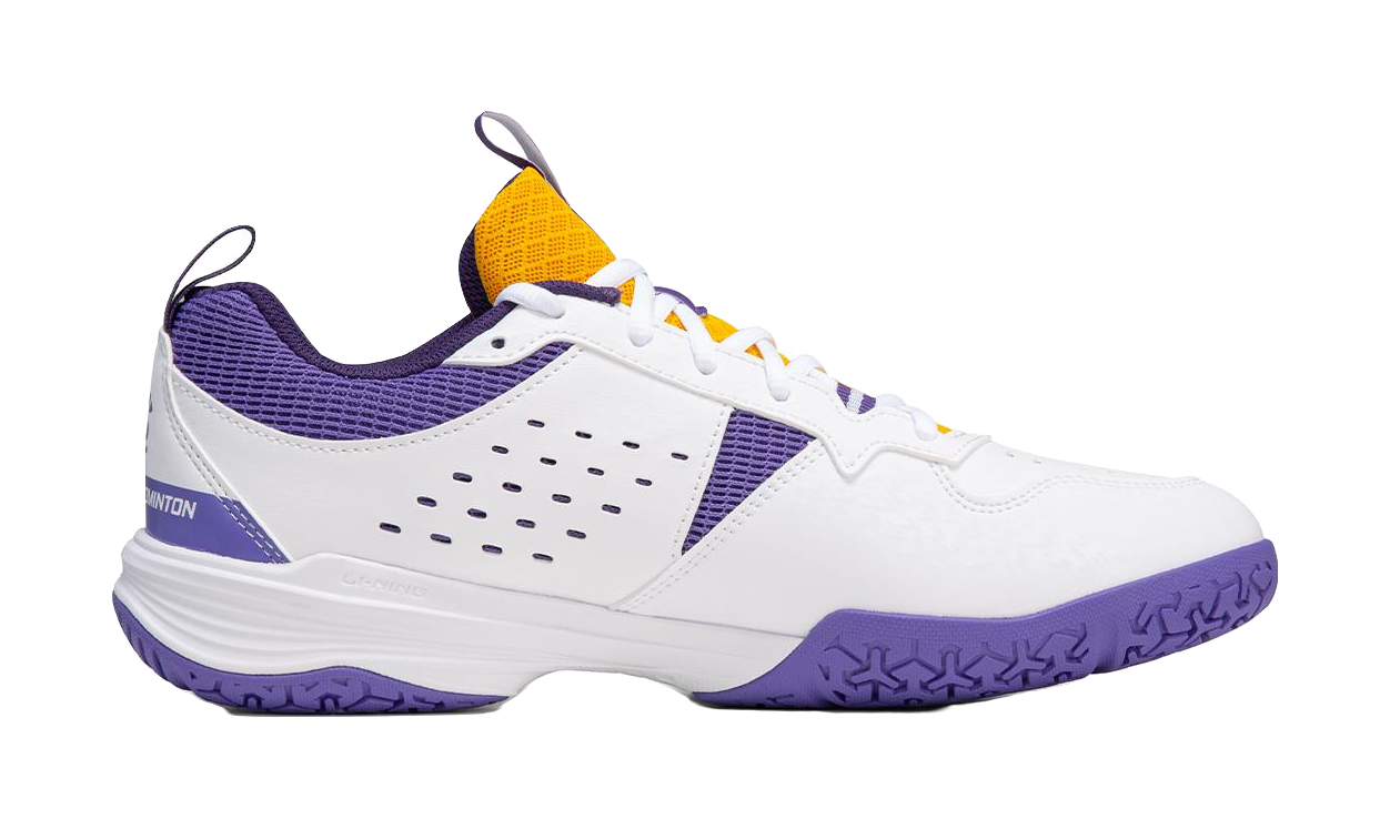 Li-Ning Ace V "White Purple" AYTT001-4 - Badminton Shoe Unisex