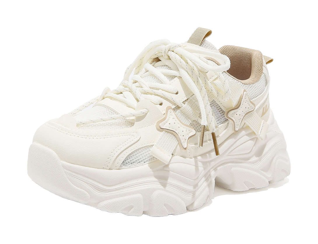 Warrior Cushioning, Abrasion Resistant, Breathable, Lightweight Low top Chunky Sneakers Women's 