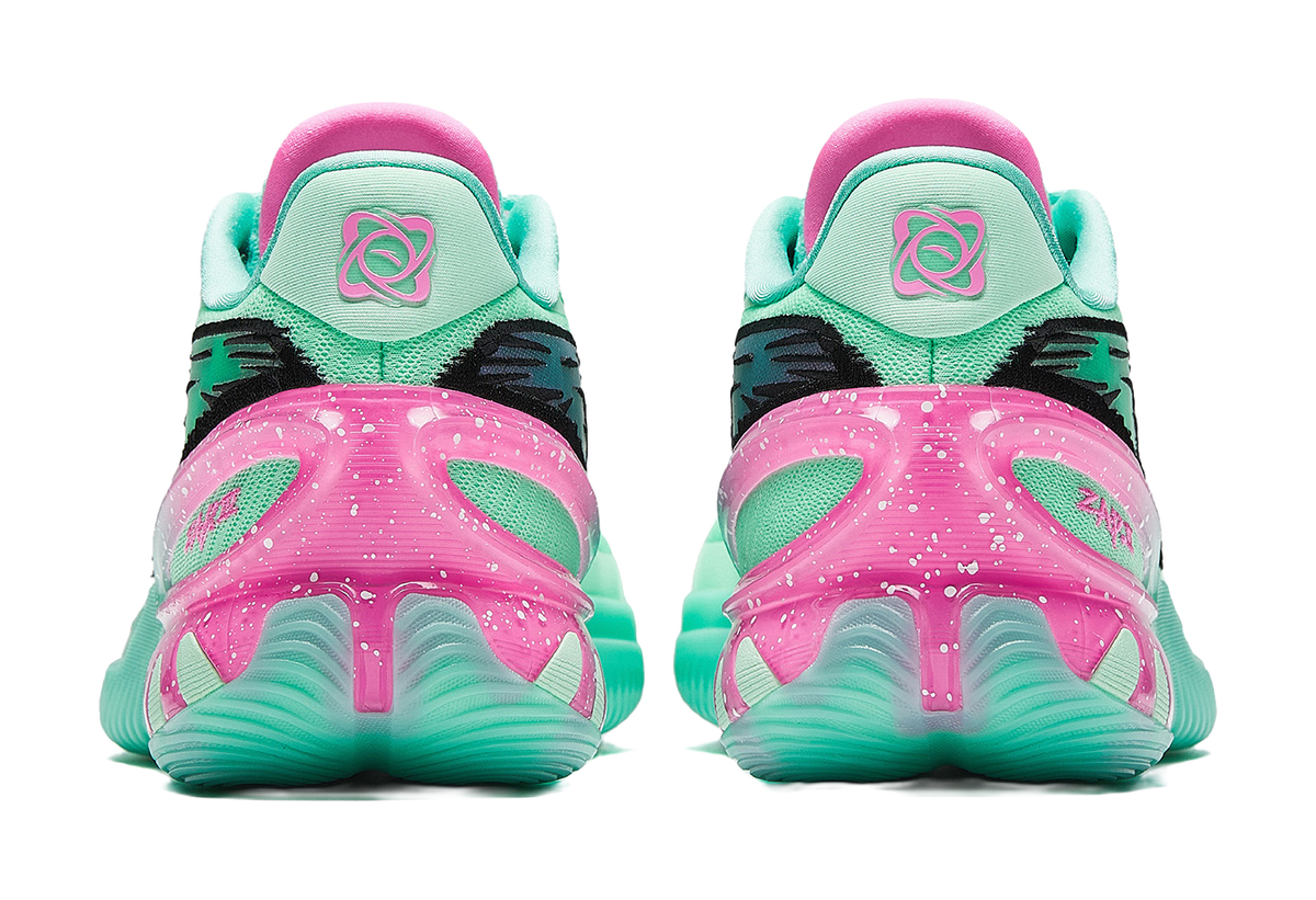 Anta Zap 3 Low top Basketball Shoes Mens Green Pink  vjsneaker.com