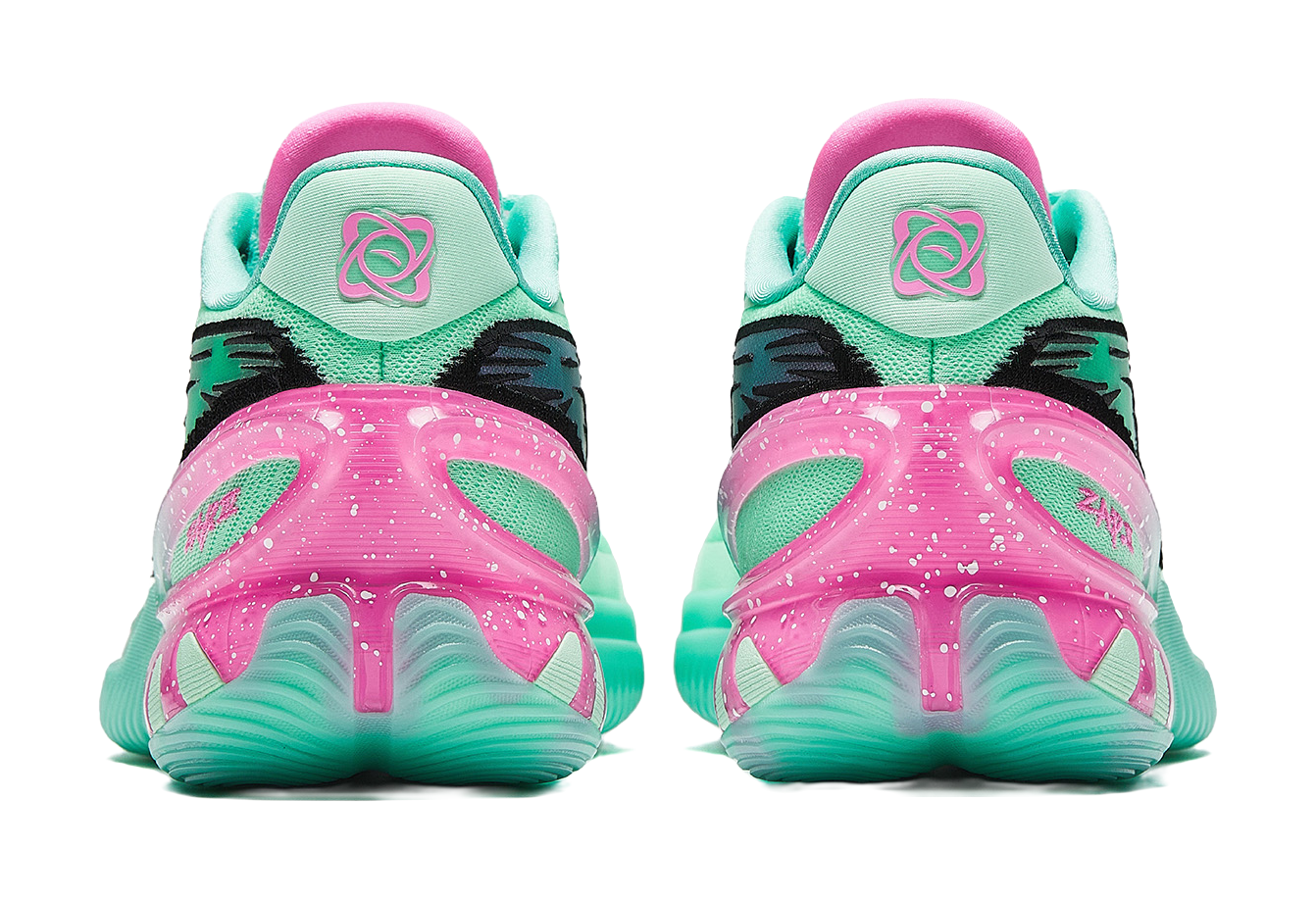 Anta Zap 3 Low top Basketball Shoes Mens Green Pink  vjsneaker.com