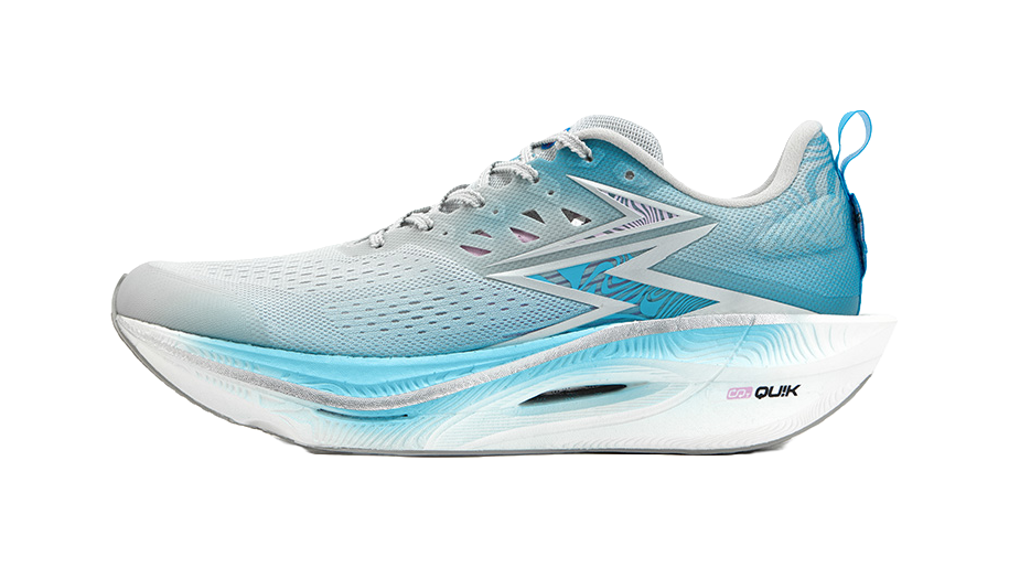 361° Flame 3 ET Cushioning, Slip Resistant, And Abrasion Resistant Low Top Casual Running Shoes Unisex Gray Blue 