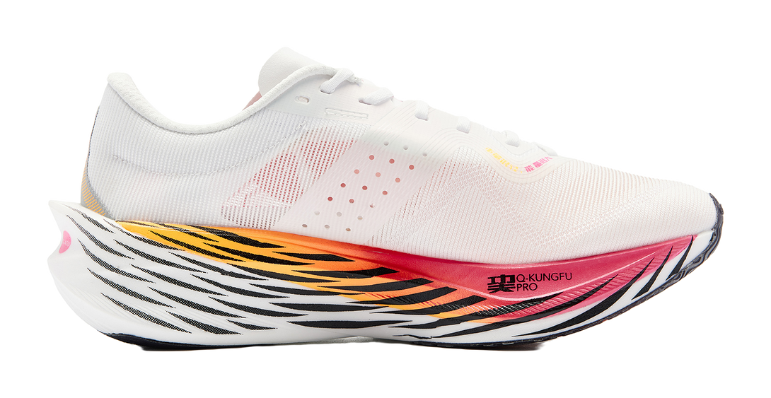 QIAODAN Flying Shadow PB4.0 Running Shoes Men's Low top Jordan White Neon Pink 