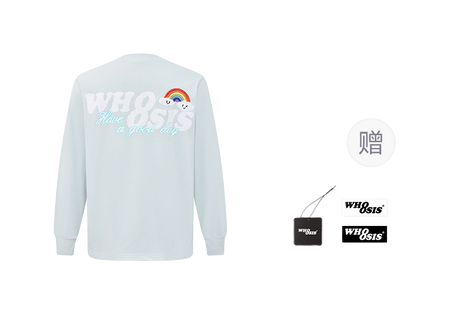 WHOOSIS weather series crochet pocket round neck long sleeve American China-Chic heavy weight casual loose spring autumn winter campus sweater T-shirt for men and women  vjsneaker.com