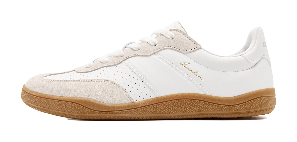 QIAODAN Wave Low top Skateboard Shoes Mens Jordan White Light Gray  VJSNEAKER