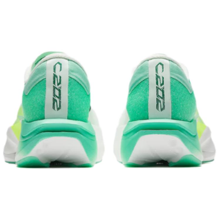 Anta C202 7.0 Low top Carbon Plate Racing Running Shoes Mens Papyrus White Thousand Mountain Green Neon Yellow  vjsneaker.com