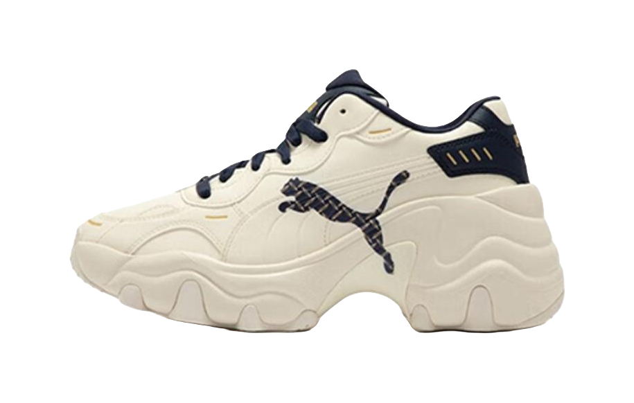 Puma Pulsar Wedge Beige Black Womens  vjsneaker.com