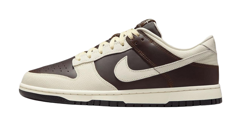 Nike Dunk Abrasion Resistant Low top Skateboard Shoes Mens Brown White  VJSNEAKER