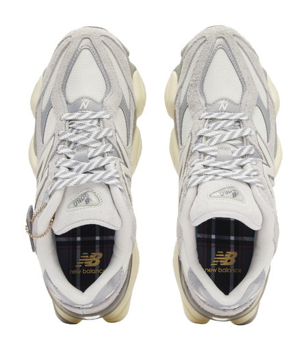 9060 New Balance Light Grey White  vjsneaker.com