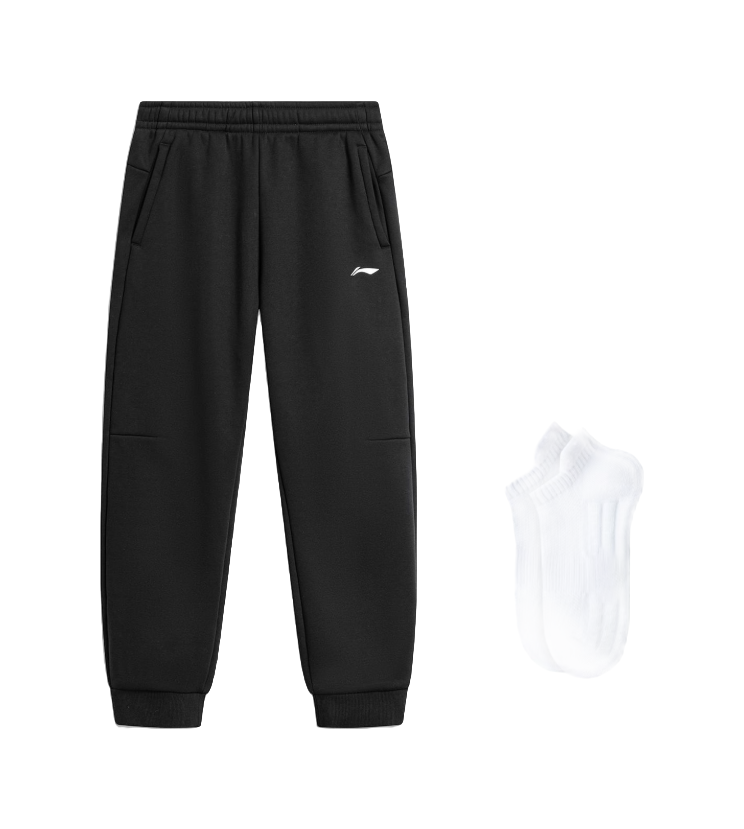 LiNing Fitness Series Knitted Sweatpants Mens Black  VJSNEAKER