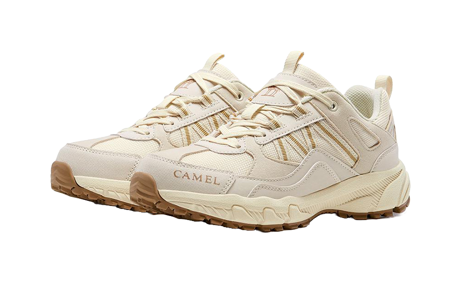 CAMEL Plate Dragon 1.0 Grip Low top Outdoor Shoes Womens Beige  vjsneaker.com