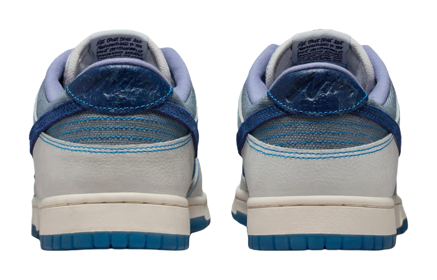 Nike Dunk Low top Skateboard Shoes Unisex White Blue  vjsneaker.com