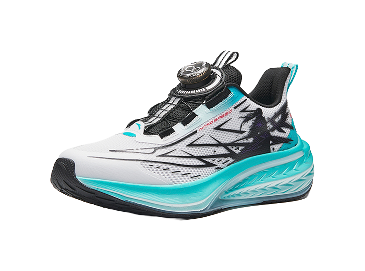 Antakids Lurid Wave Rebound Breathable Lightweight Cushioning Low Top Kids' Running Shoes 